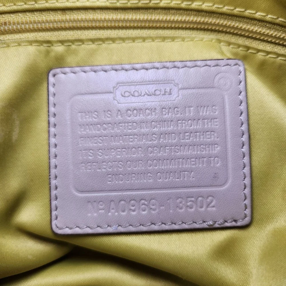 Coach Poppy Signature Bonnie Double Zip Top Handle Satchel - Picture 12 of 12